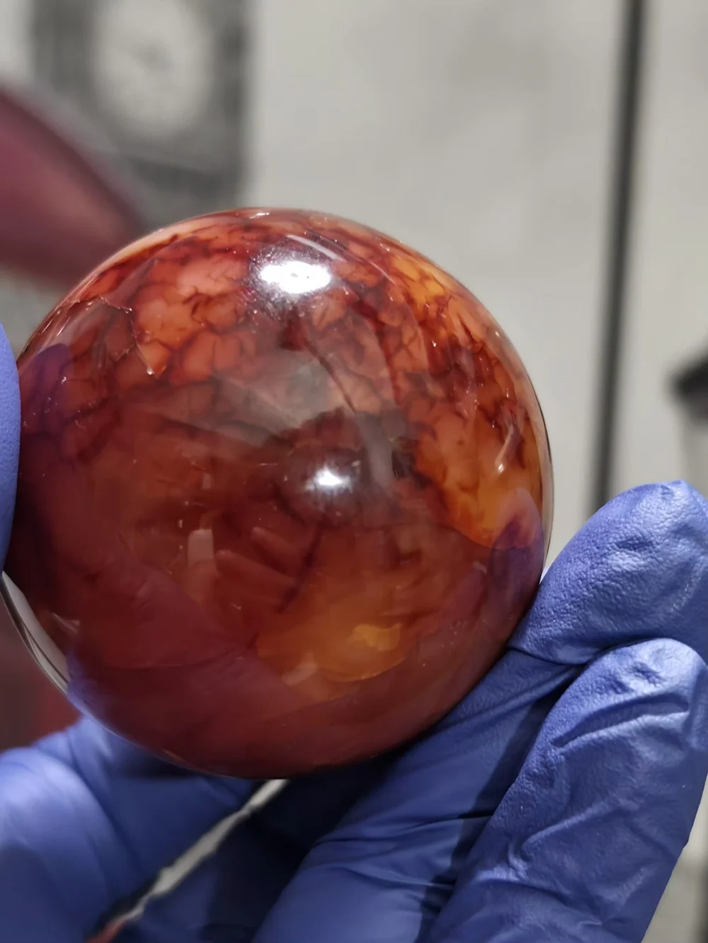 Red Carnelian Sphere -216g